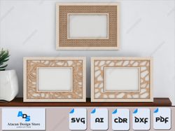diy rattan cane pattern frame set - perfect for laser cut projects - digital files 449
