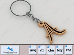 laser cut name keychains - customizable alphabet letters - ideal for keychains and necklaces 458