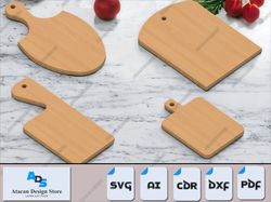 diy kitchen cutting board set - laser cut chopping boards collection 527