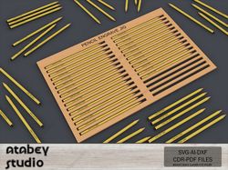 laser cut pencil engraving jig - perfect for personalization projects 629