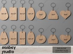 custom keychain cut plans - diy keyring templates - perfect for laser cutting projects 653