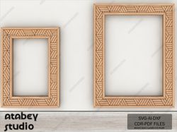 patterned engraving frame bundle - diy flat rectangle frames with intricate patterns 661