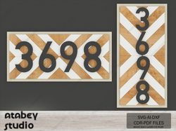 custom address sign patterns - arrow, chevron,southwest designs for diy projects 666