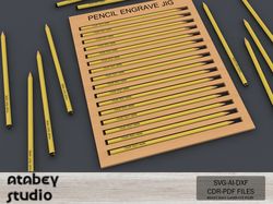 custom pencil engraving jig - personalize your pencils with laser precision - diy engraving 681