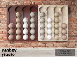 modern coffee pod holder - wooden wall mount organizer for coffee capsules 703