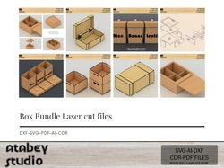 multipurpose box bundle - laser cut design for all your storage needs 734