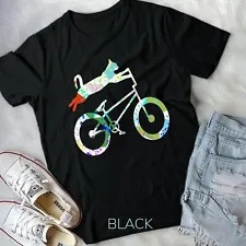 cat on bmx bike kitten lover bike cycling bicycle gift t-shirt unisex t-shirt