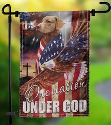chesapeake bay retriever one nation under god flag garden house flag