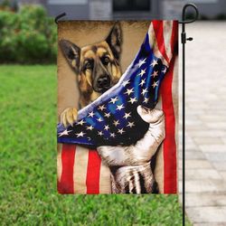 us flag german shepherd flag garden house flag