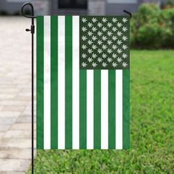 weed independence day us flag garden house flag