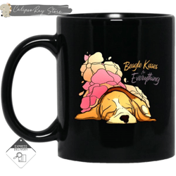 beagle kisses fix everything mugs, custom coffee mugs, personalised gifts