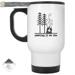 camping is my zen travel mugs, custom coffee mugs, personalised gifts