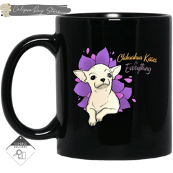chihuahua kisses fix everything mugs, custom coffee mugs, personalised gifts