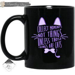 collect moments not things cat mugs, custom coffee mugs, personalised gifts