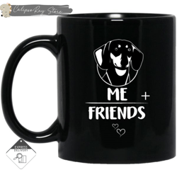 dachshund friends mugs, custom coffee mugs, personalised gifts