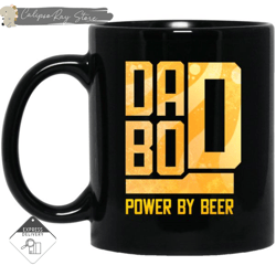 dad bod power by beer mugs, custom coffee mugs, personalised gifts