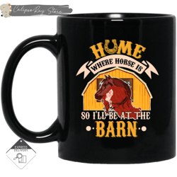 home is where horse is mugs, custom coffee mugs, personalised gifts