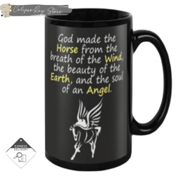 horse - the soul of an angel coffee mug, custom coffee mugs, personalised gifts