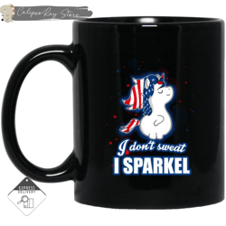 i don't sweat i sparkle unicorn mugs, custom coffee mugs, personalised gifts