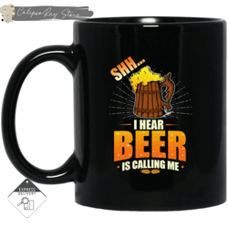 i hear beer is calling me mugs, custom coffee mugs, personalised gifts