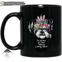 i know schnauzer is always with me mugs, custom coffee mugs, personalised gifts