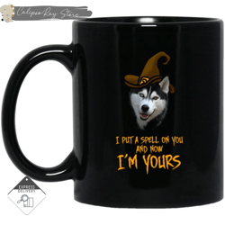 i put a spell on you husky mugs, custom coffee mugs, personalised gifts