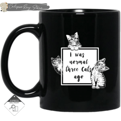 i was normal three cats ago mugs, custom coffee mugs, personalised gifts