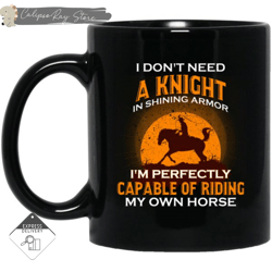 i'm perfectly capable of riding my own horse mugs, custom coffee mugs, personalised gifts