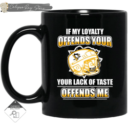 my loyalty and your lack of taste pittsburgh penguins mugs, custom coffee mugs, personalised gifts