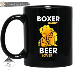 boxer daddy beer lover mugs, custom coffee mugs, personalised gifts