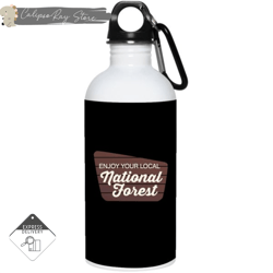 enjoy your national forest 20oz stainless steel water bottles
