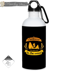 hiking - i am outdoorsy 20oz stainless steel water bottles