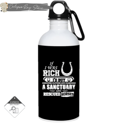 horse - if i were rich 20oz stainless steel water bottles  ver 1