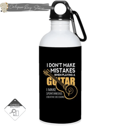 i dont make mistakes when playing guitar 20oz stainless steel water bottles