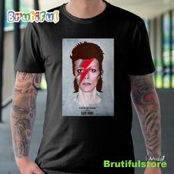 david bowie new york city art music tour 2022 unisex black t-shirt