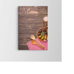 kitchen still life painting / beautiful kitchen art / oil painting canvas / large wall art / popular art decor / trend w