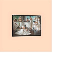 ballerina girl wall art / ballerina vintage painting / ballet decor / high quality canvas / housewarming gift / dance st
