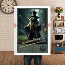 star wars propaganda poster - yoda poster bedroom poster wall art film print classic movie poster gift ideas for him