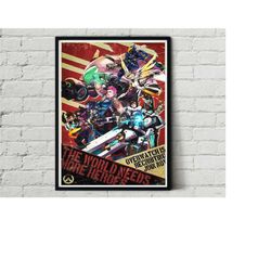 overwatch video game gaming propaganda artwork alternative design movie film poster print