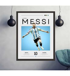 leo messi poster, lionel messi poster, football gift,