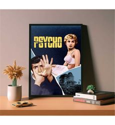 Psycho Movie Poster, High Quality Canvas Poster, Psycho