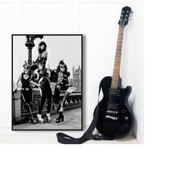 kiss band vintage poster, rock music wall art,posters prints retro style wall art modern home room bar decor