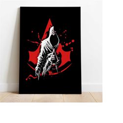 assassin wall art, video game wall art, gamer wall arti gaming wall art