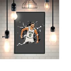 tatum celtics basketball wall art, basketball wall art, celtics wall art