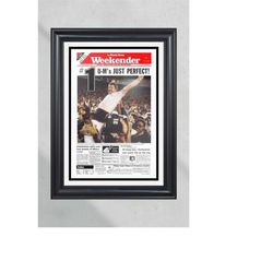 1988 miami hurricanes ncaa college football national champions framed front page newspaper print