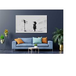 samurai man canvas wall art,samurai poster art,samurai wall decor,home decor,office decor,motivational print,fitness man