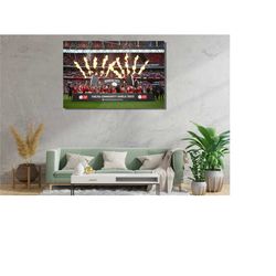 arsenal community shield winner poster print art,football wall art decor,stadium wall decor,game sport room wall decor,m