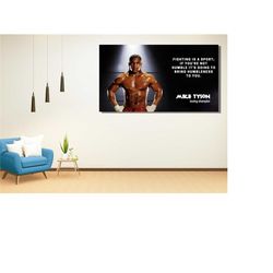 mike tyson quote poster art,mike tyson quote poster print art,gym wall art canvas prints,fitness room decors,ufc boxing