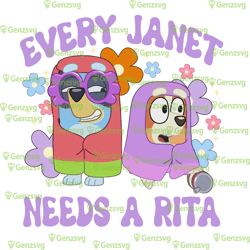 here come the grannies png, every janet needs a rita, bluey family tshirt, bluey bingo muffin, bluey matching tshirt