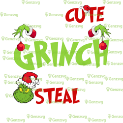 funny christmas i'm so cute even the grinch wants to steal me tshirt, christmas grinch holiday tshirt, grinchmas tshirt